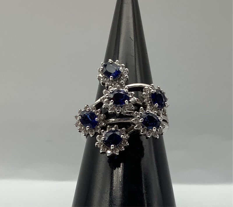 Sapphire and Diamond Ring