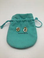 Tiffany & Co Silver and Yellow Gold Earrings