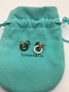 Tiffany & Co Silver and Yellow Gold Earrings