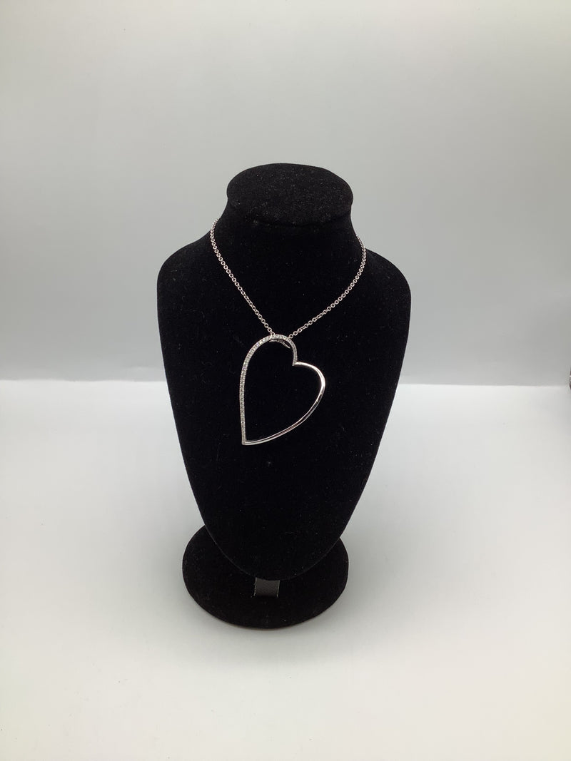 White Gold Heart Necklace