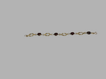 9ct Yellow Gold Garnet Bracelet