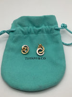 Tiffany & Co Silver and Yellow Gold Earrings