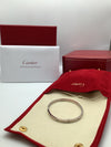 Cartier White Gold Love Bangle Size 18