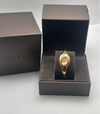 GUCCI Gold Floral Horsebit Bangle Watch