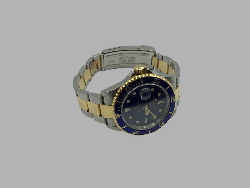 Rolex Submariner Date, Gold and Steel Blue face and dial