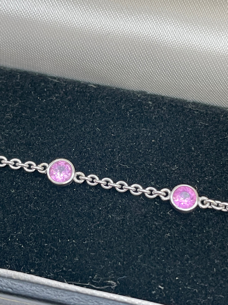 Pink Sapphire Bracelet