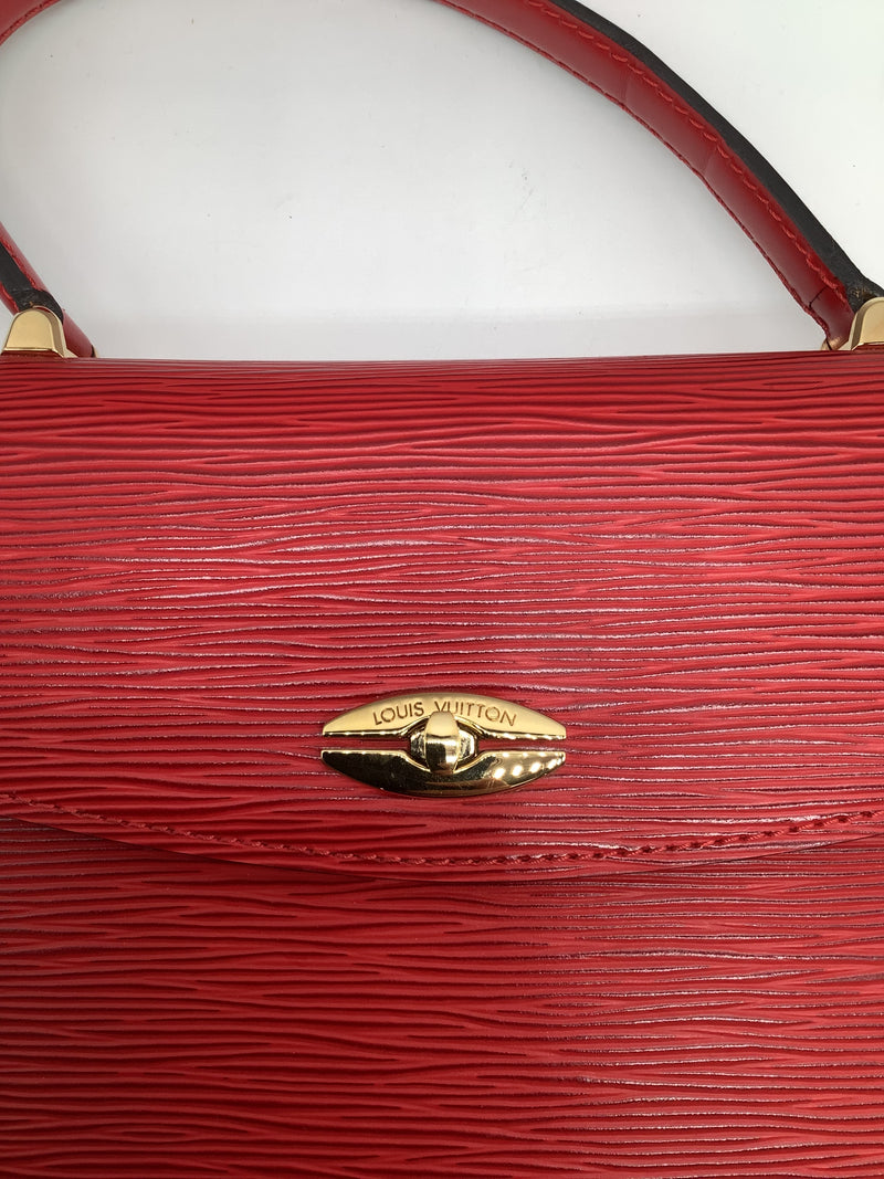 Louis Vuitton Red Malesherbles Handbag