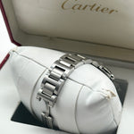 Cartier Stainless Steel Ballon Blue Small