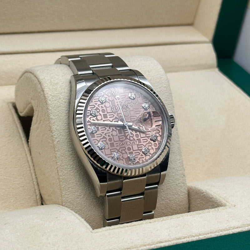 Rolex Datejust 36mm Pink Diamond Dial