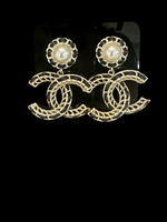 Chanel CC Drop Earrings