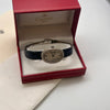 Cartier 18ct White Gold Baignoire Leather Strap