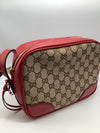 Gucci Guccissima Print and Red Bree Bag