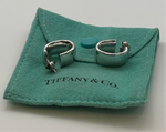 Tiffany & Co White Gold Hoops