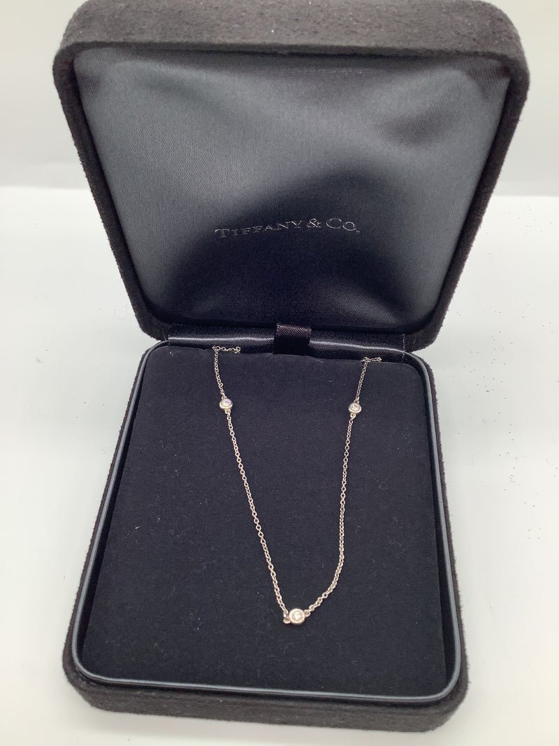 Tiffany & Co Silver and Diamond Necklace