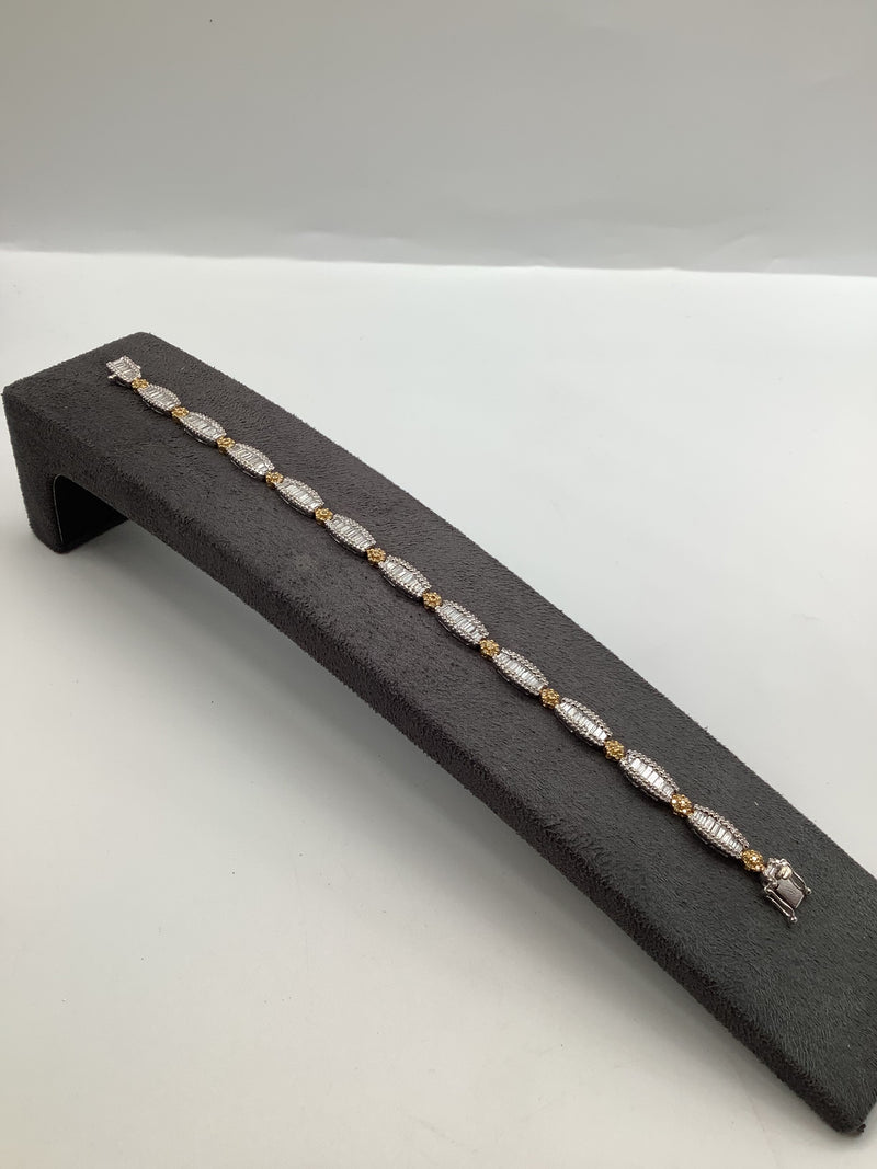 Baguette Cut Diamond Bracelet