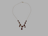 9ct Yellow Gold Garnet Necklace