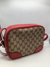 Gucci Guccissima Print and Red Bree Bag