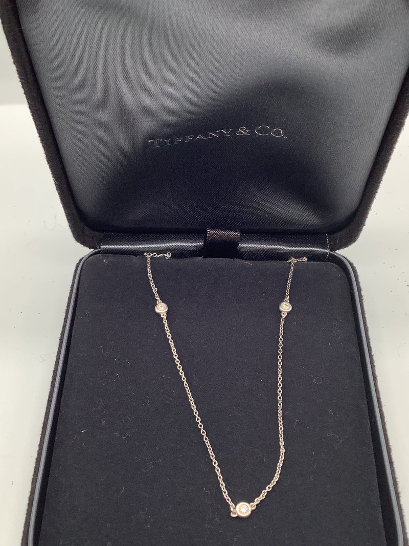 Tiffany & Co Silver and Diamond Necklace