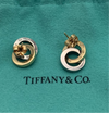 Tiffany & Co Silver and Yellow Gold Earrings