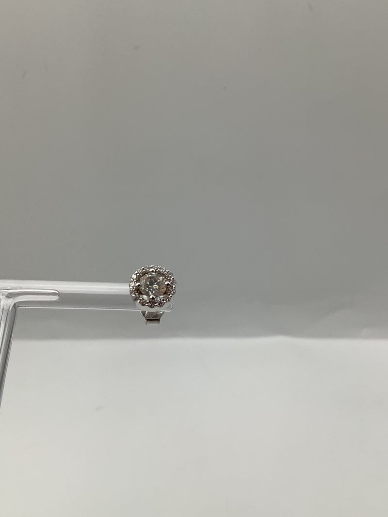 White Gold and Diamonds Studs