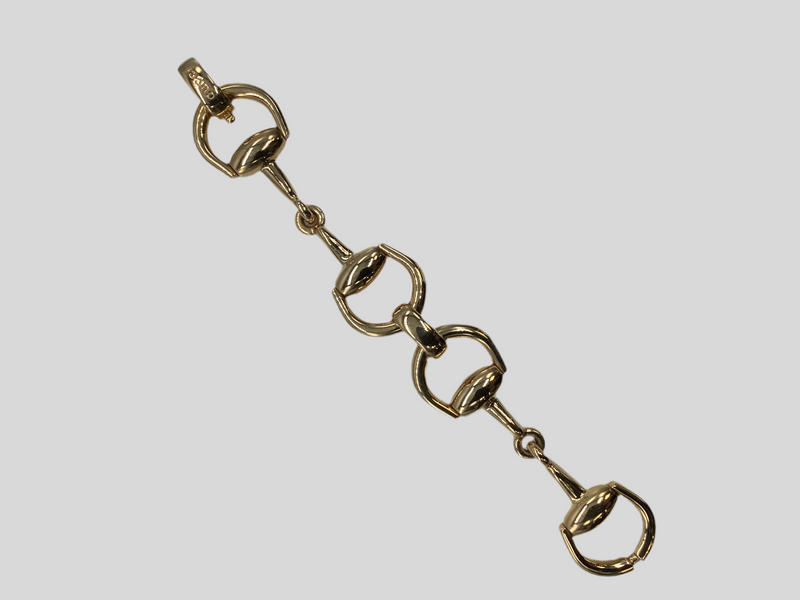 18ct Yellow Gold Gucci Horsebit Bracelet