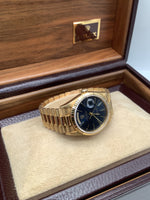 Rolex Day-Date Yellow Gold 36mm Blue Dial 1995