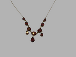 9ct Yellow Gold Garnet Necklace