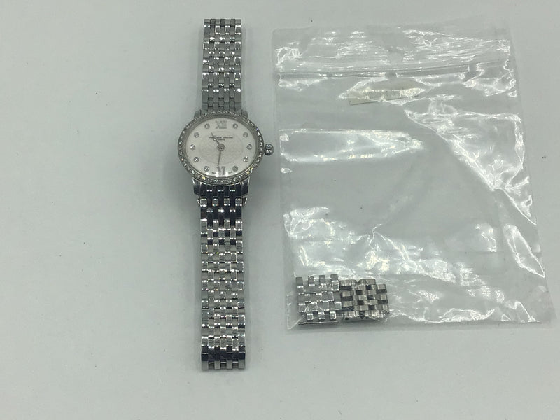 Frederique Constant Ladies Steel and Diamond Watch