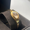 GUCCI Gold Floral Horsebit Bangle Watch