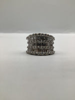 Diamond Dress Ring Baguette And Brilliant Cut Diamonds