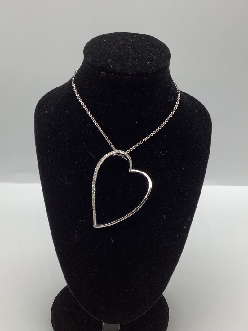 White Gold Heart Necklace