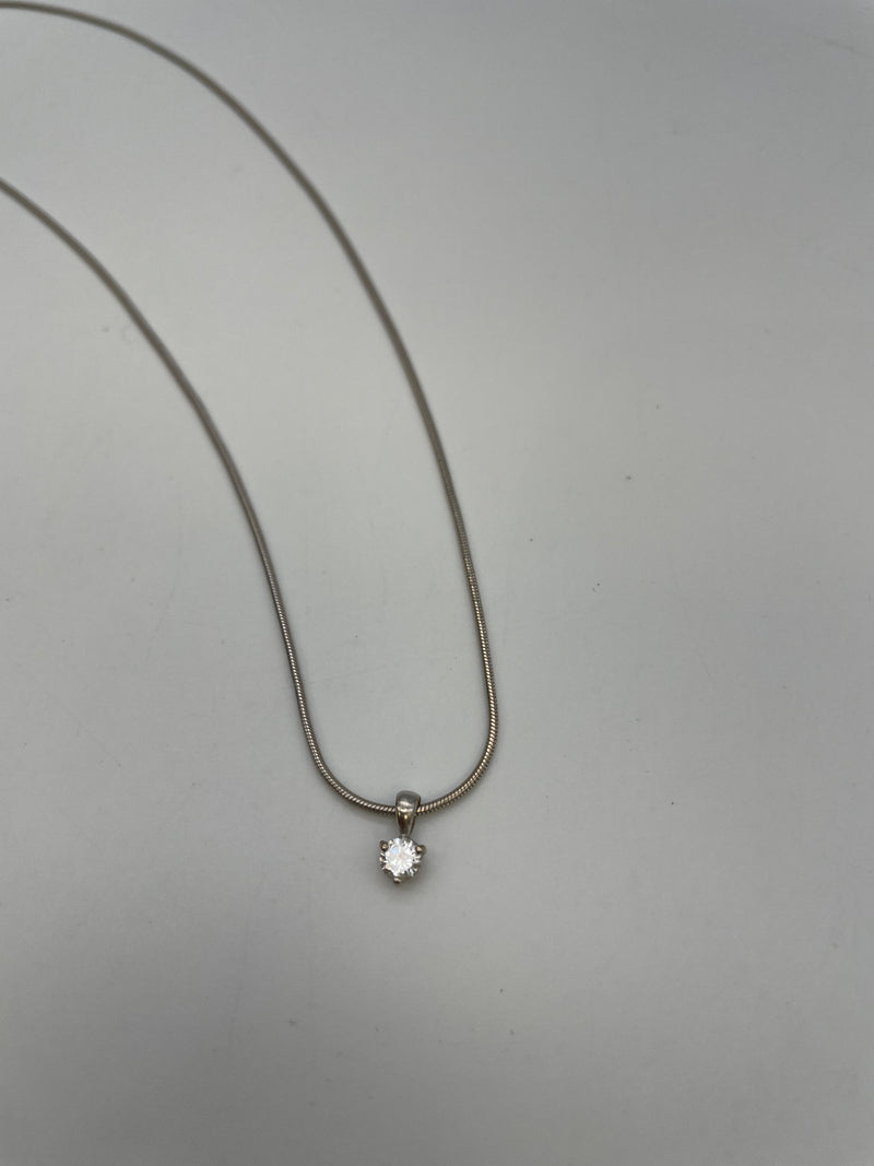 Solitaire Diamond Necklace