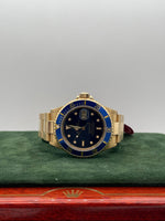 Rolex 18 Carat Yellow Gold Submariner