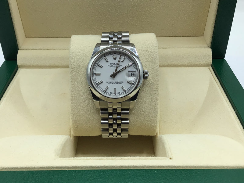 Rolex Datejust 31mm Jubilee Bracelet White Dial