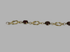 9ct Yellow Gold Garnet Bracelet