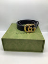 Black Leather GG Gucci Belt