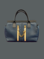 Chloe Two-Tone Tote Bag