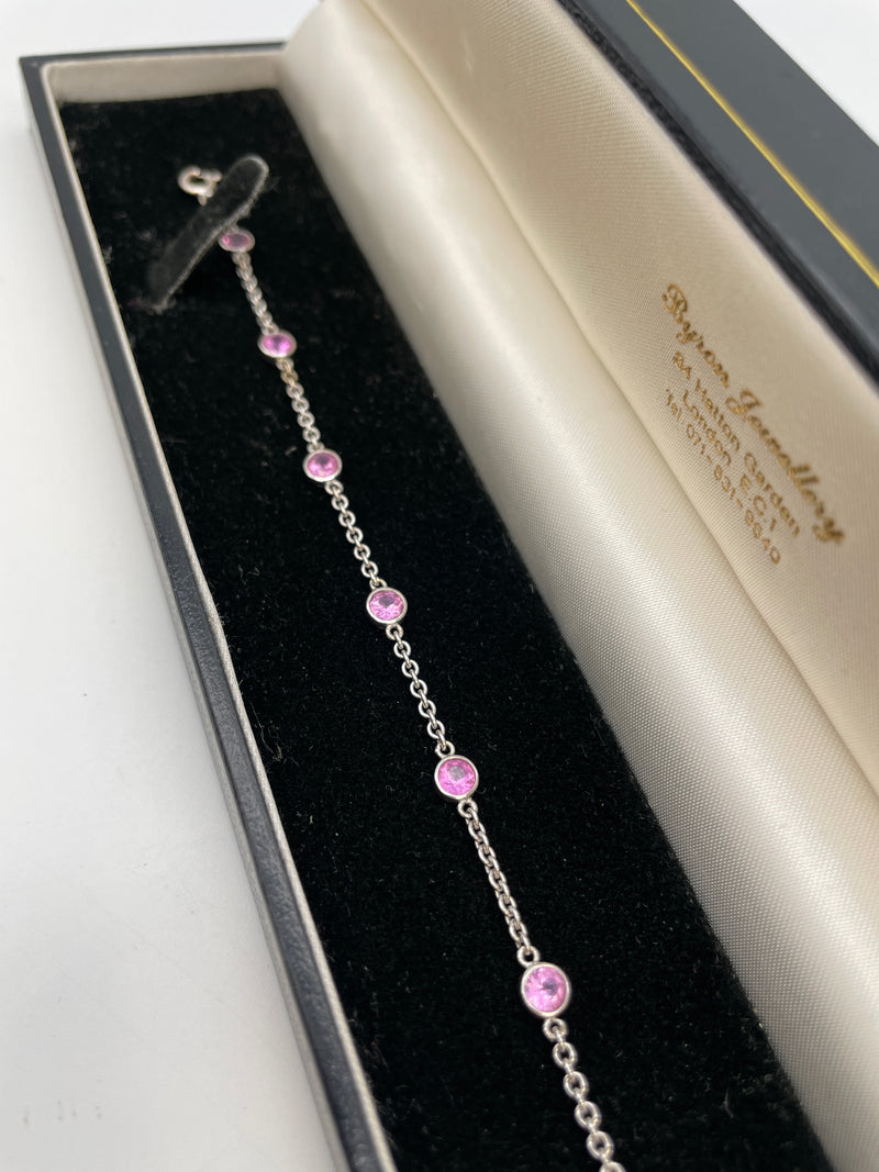 Pink Sapphire Bracelet