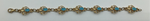 9CT Yellow Gold Blue Enamel Ladies Bracelet