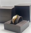 GUCCI Gold Floral Horsebit Bangle Watch