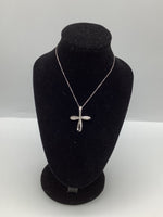 18ct White Gold Diamond Cross Pendant