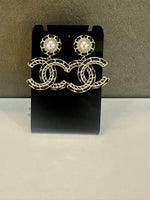 Chanel CC Drop Earrings