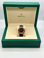 Rolex Daytona Oysterflex 18ct Yellow Gold, Orange Sapphire Bezel ( Homage To 116588SACO)