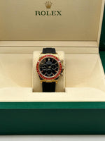 Rolex Daytona Oysterflex 18ct Yellow Gold, Orange Sapphire Bezel ( Homage To 116588SACO)