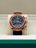 Rolex Daytona Oysterflex 18ct Yellow Gold, Orange Sapphire Bezel ( Homage To 116588SACO)