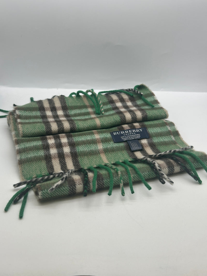 Burberry Muffler Green Scarf