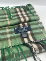 Burberry Muffler Green Scarf