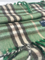 Burberry Muffler Green Scarf