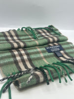 Burberry Muffler Green Scarf