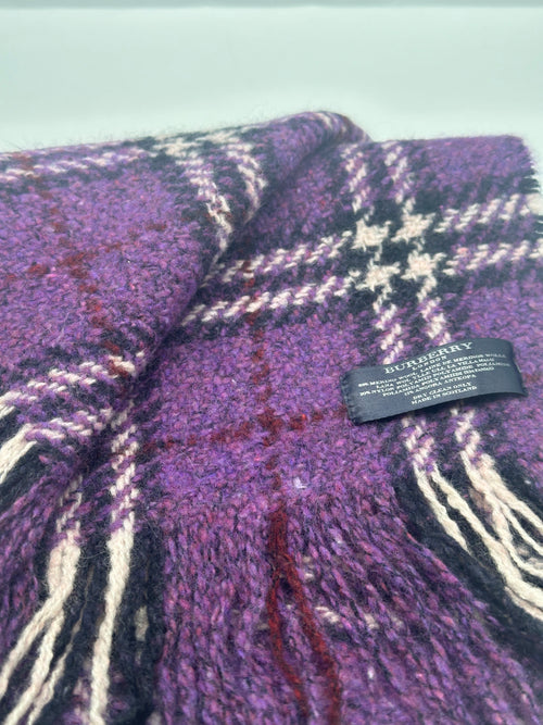 Burberry Purple Muffler Scarf